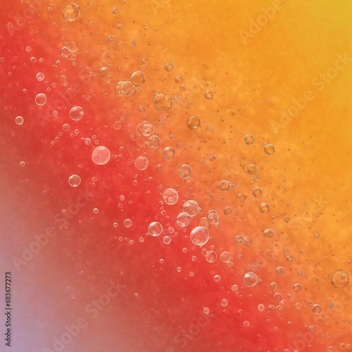 flying bubbles on a colorful background