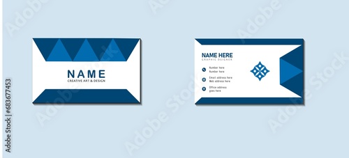online free creative vector double sided finance business card template deign services photo