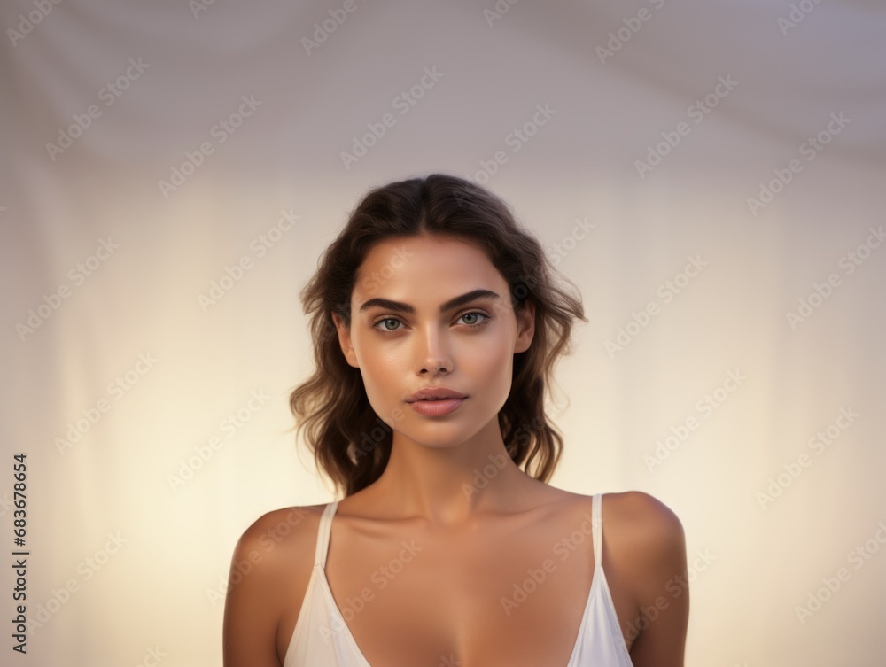 Portrait of a young woman with very beautiful eyes. Fashion and beauty. Portrait of a young woman with very beautiful eyes. Fashion and beauty.
