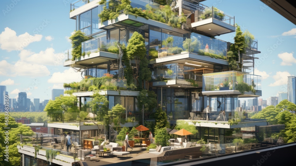 The future of construction sites: added ecological value through building decoration, balconies