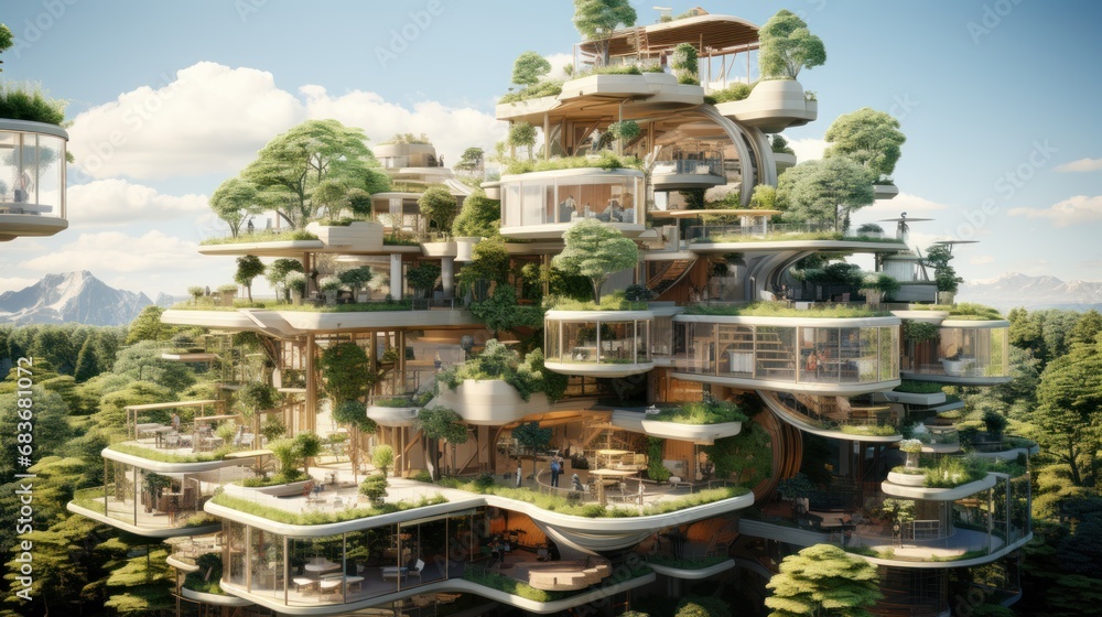 The future of construction sites: added ecological value through building decoration, balconies