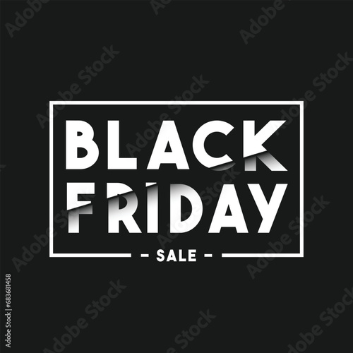 vector slices text style black friday festive sale banner