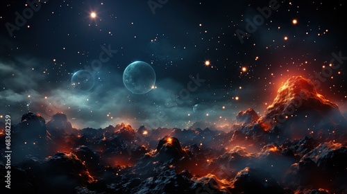 Constellation background 3D