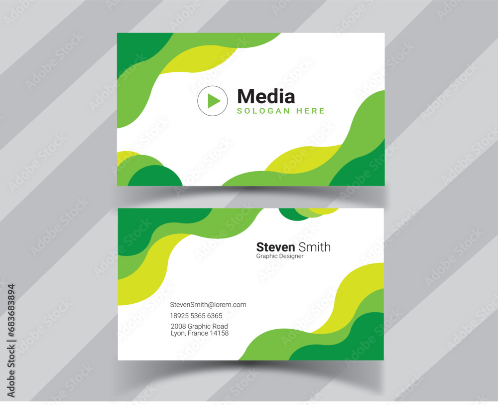 Naklejka premium Corporate business card design