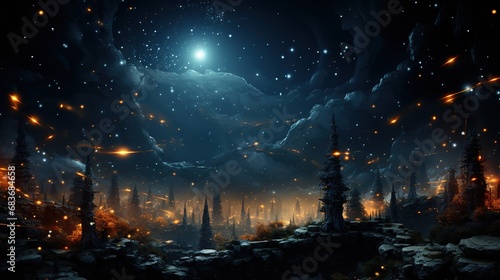 Constellation background 3D © Ahmad