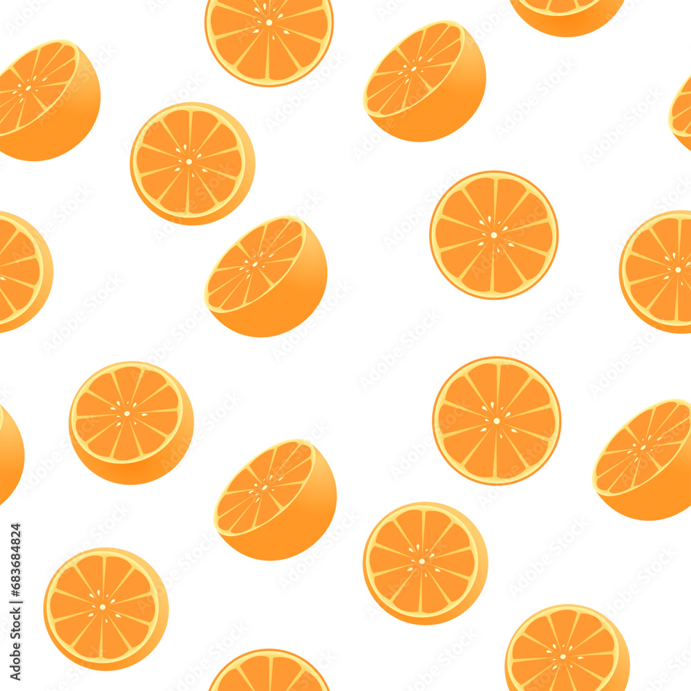Orange fruits seamless pattern background Orange fruits seamless pattern background