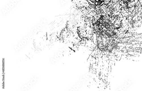 Abstract grunge texture black and white background vector