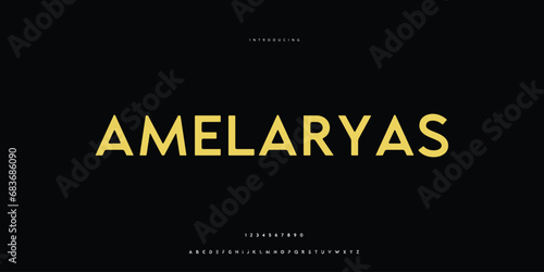 Elegant Font Uppercase Lowercase and Number. Classic Lettering Minimal Fashion Designs. Typography modern Sen Serif fonts regular decorative vintage concept. vector illustration.