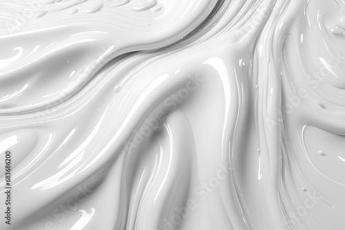 Abstract Grey Liquid Background, Abstract Grey Background With Waves