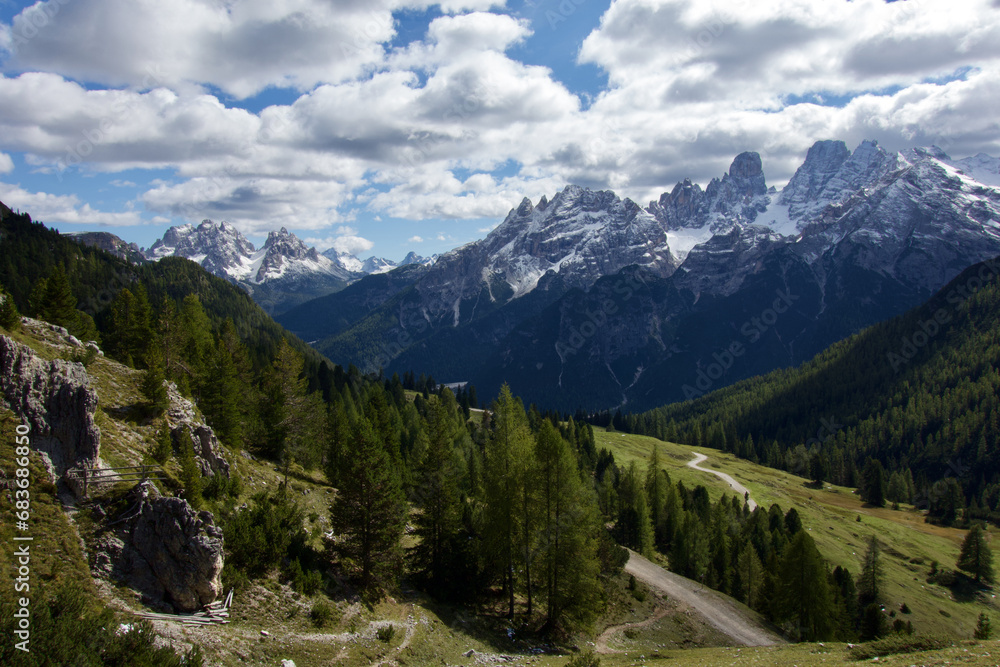 Dolomites mountains in Italy, alps, range