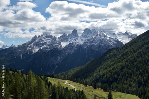 Dolomites mountains in Italy, alps, range