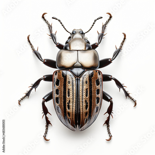 Prions Beetle insect isolated on white background © UsamaR