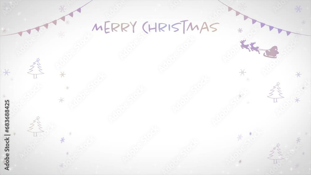キラキラとグラデーションがかわいいクリスマスの背景_白 キラキラとグラデーションがかわいいクリスマスの背景_白