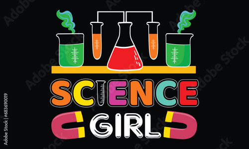 Science T-shirt Design Vector