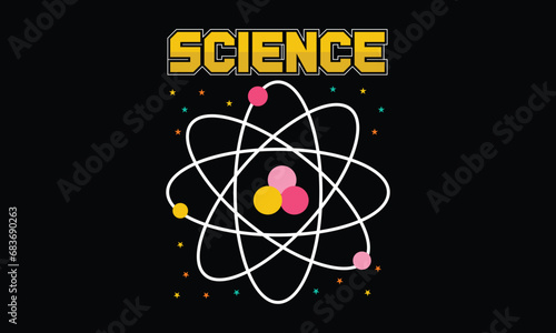 Science T-shirt Design Vector