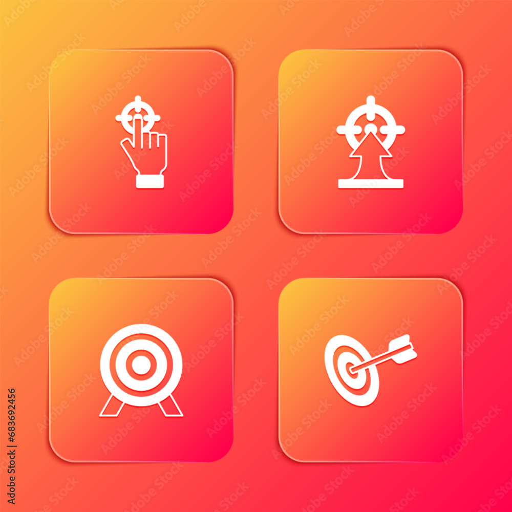 Set Target, , and icon. Vector Set Target, , and icon. Vector