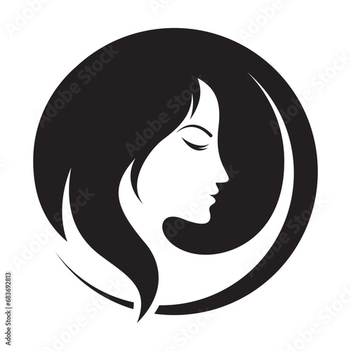 Hair and salon logo images illustration
