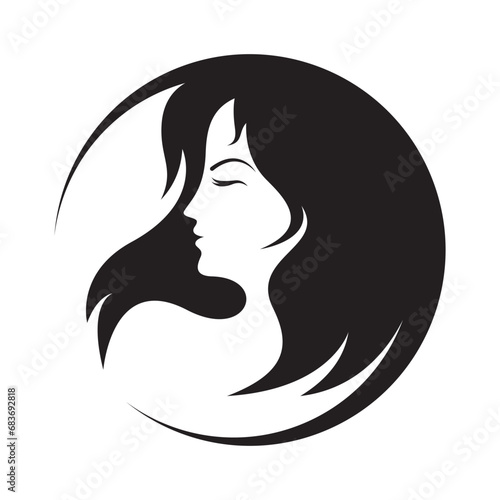 Hair and salon logo images illustration