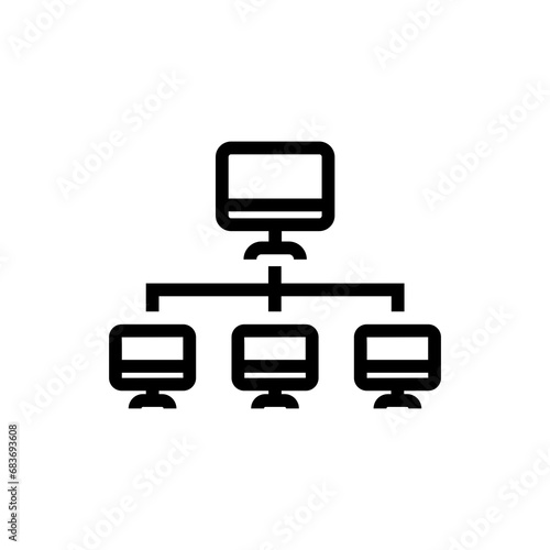 intranet icon. outline icon