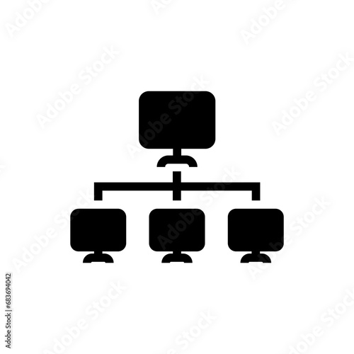 Intranet icon. black fill icon