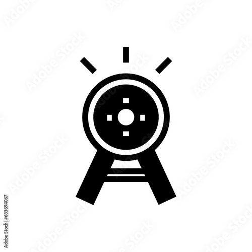 Webcam icon. black fill icon