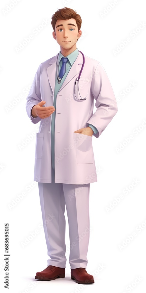 Animation illustration Profession doctor man Animation illustration Profession doctor man