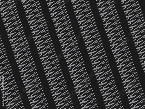 Unique black metal texture steel background. Perforated metal sheet.