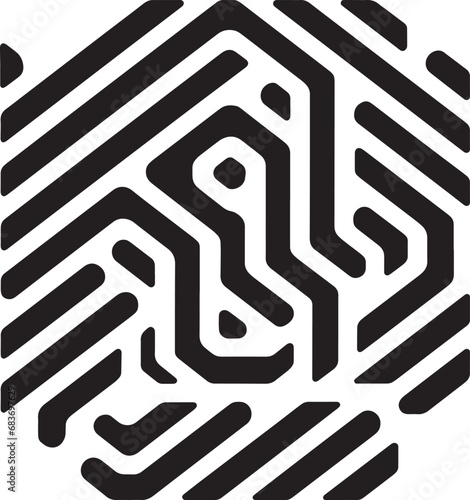 computer circuit board icon vector 