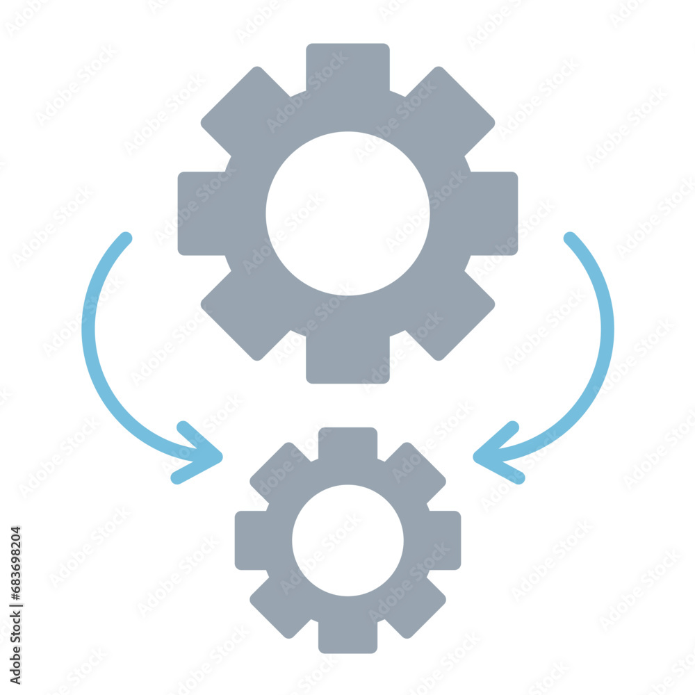 Automation Flat Multicolor Icon Automation Flat Multicolor Icon