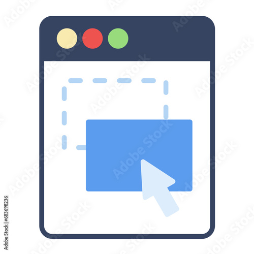 Drag and Drop Flat Multicolor Icon