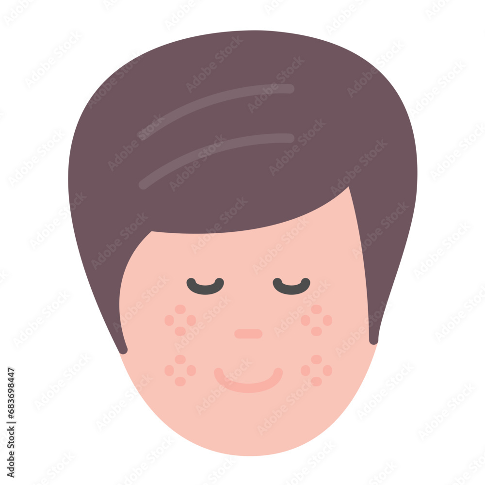 Freckles Flat Multicolor Icon Freckles Flat Multicolor Icon