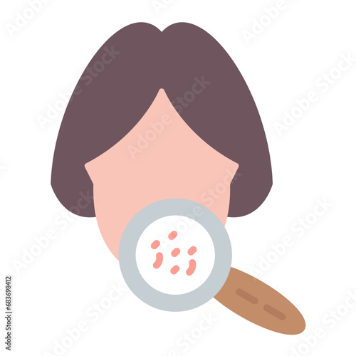 Dermatology Flat Multicolor Icon