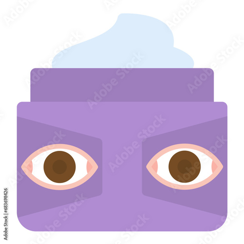 Eye Cream Flat Multicolor Icon
