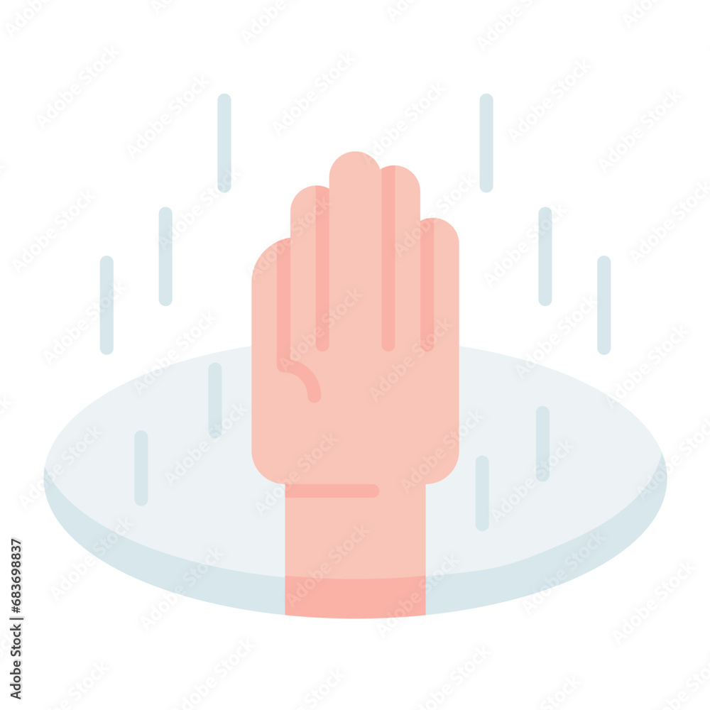 Obraz premium Pitfalls Flat Multicolor Icon