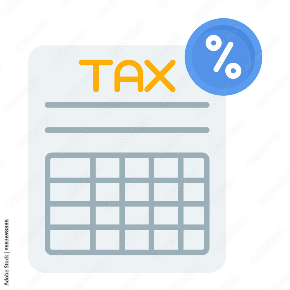 Tax Benefits Flat Multicolor Icon Tax Benefits Flat Multicolor Icon