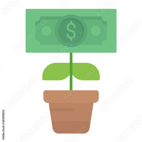 Passive Income Flat Multicolor Icon