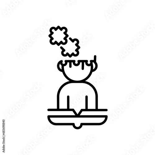 Mindset icon. outline icon