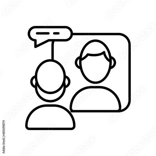 Self Reflections icon. outline icon