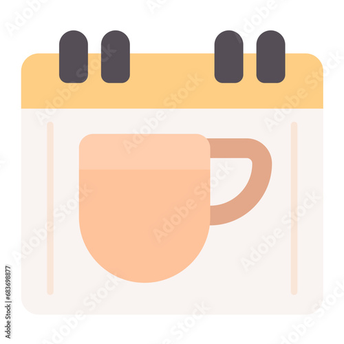 Scheduled Breaks Flat Multicolor Icon