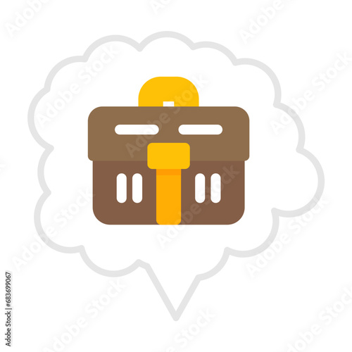 Dream Job Flat Multicolor Icon