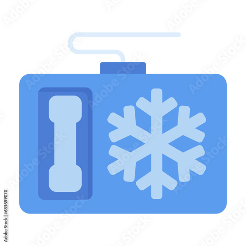 Cold Calling Flat Multicolor Icon