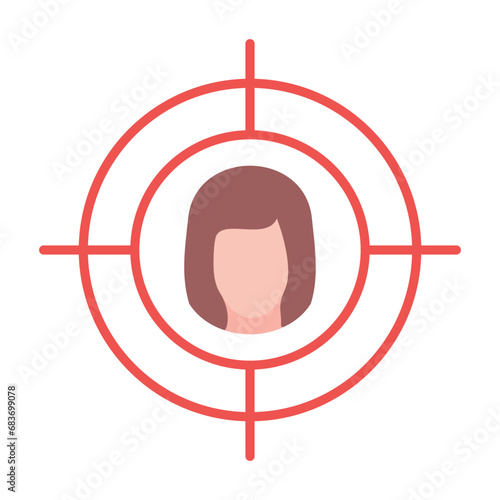 Headhunting Flat Multicolor Icon