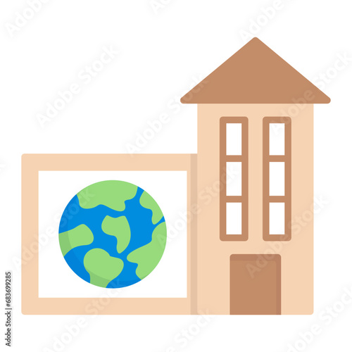 Travel Agency Flat Multicolor Icon