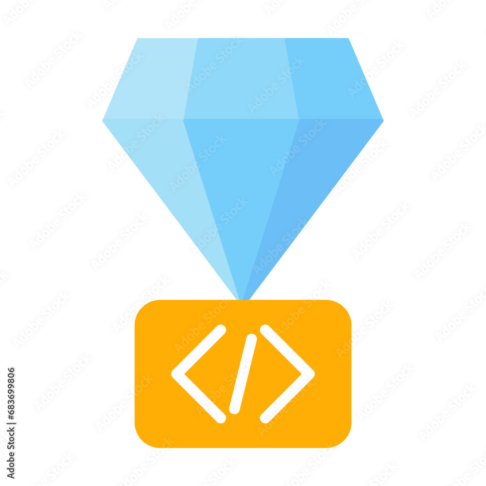 Perfection Code Flat Multicolor Icon Perfection Code Flat Multicolor Icon