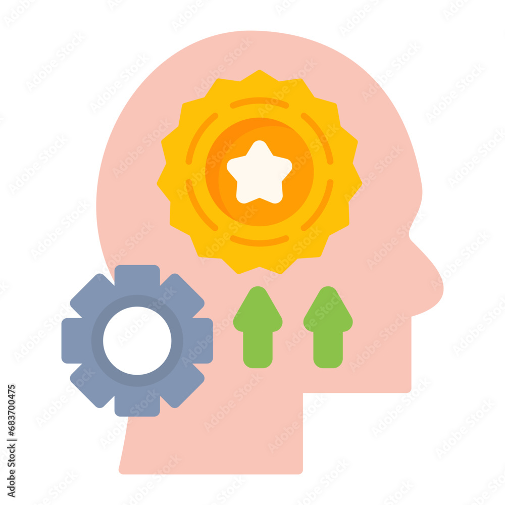 Skill Development Flat Multicolor Icon Skill Development Flat Multicolor Icon