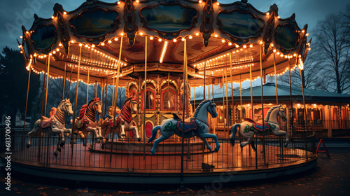 The carousel is the most popular attraction