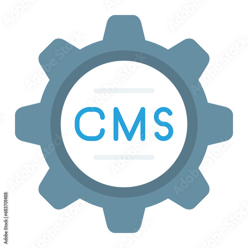 Cms Flat Multicolor Icon