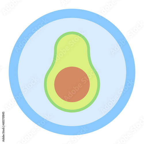 Keto Diet Flat Multicolor Icon