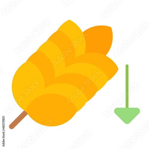 Low Carb Diet Flat Multicolor Icon