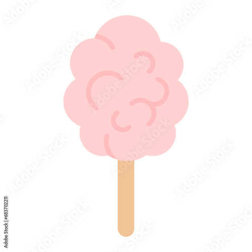 Cotton Candy Flat Multicolor Icon